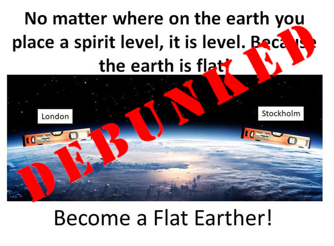 flat earth memes debunked